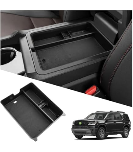 Car Accessories Center Console Hidden Storage Organizer For 2023-2025 Honda Pilot, 2024-2025 Ridgeline, 2024-2026 Passport | Black ABS Car Interior Organization - View #8