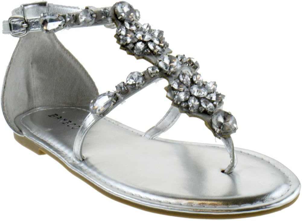 bamboo rhinestone sandals