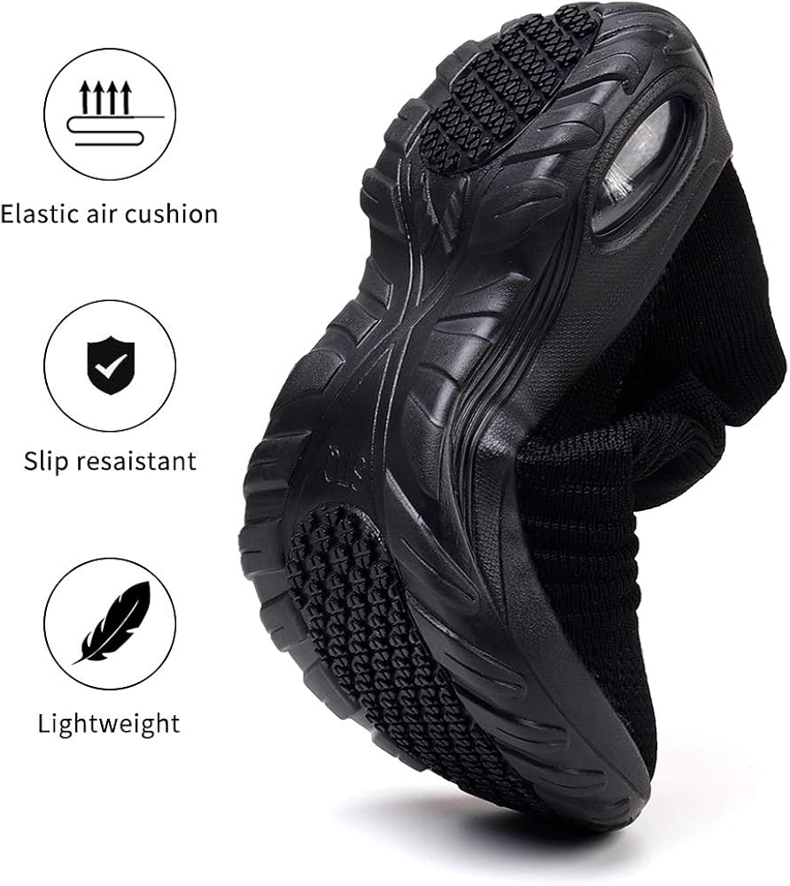  | STQ Slip On Breathe Mesh Walking Shoes Women Fashion Sneakers Comfort Wedge Platform Loafers | Walking