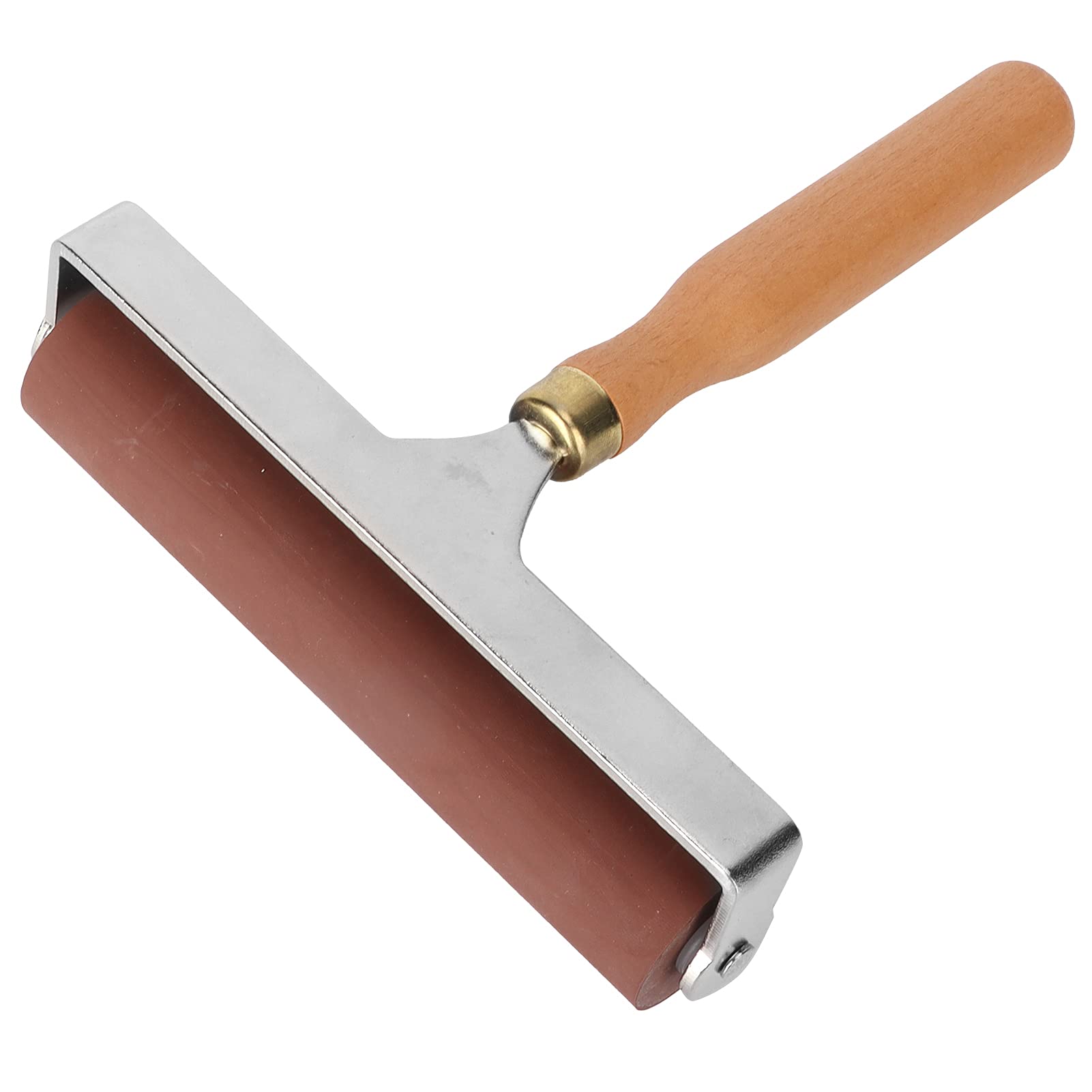 Goshyda Brayer, Soft Flexible Durable Elastic Rubber Roller, to Finish Printing,Stamping Smoothly and Cleanly, Suitable for Printmaking, Ink Block, Carved Surface(15cm)