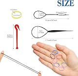 Hanyousheng 1000 Pcs Elastic Hair Bands with Removal Hook & 2 Tools view 2