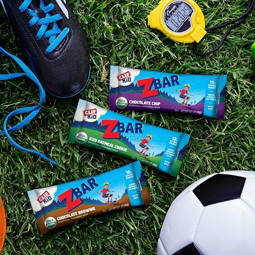 CLIF KID ZBAR – CHOCOLATE BROWNIE – SOFT BAKED WHOLE GRAIN SNACK BARS – USDA ORGANIC – NON-GMO – PLANT-BASED – 1.27 OZ. (18 PACK)