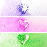 ZIMPLI 3 x UK Made Love Heart Bath Bombs Gift Set Vegan Cruelty Free view 2
