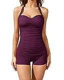 Tempt Me Women Maroon Tummy Control One Piece