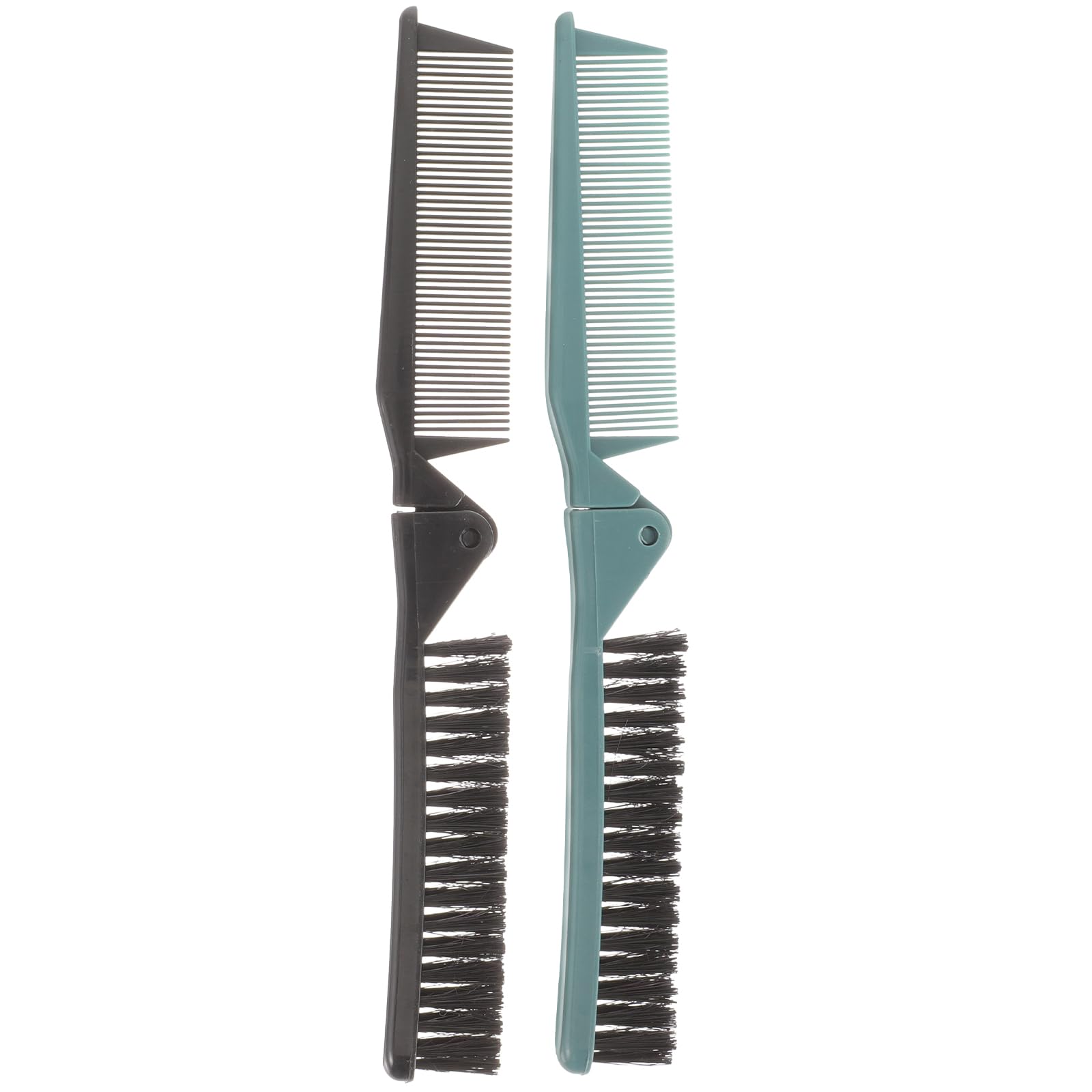 POPETPOP Folding Comb Double Tooth Hair Styling Brush for Travel and Home Use Lightweight Portable Foldable Comb for Curly and Straight Hair Scalp Massage