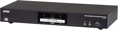 ATEN CS1942DP 2-Port USB 3.0 4K DisplayPort KVMP Switch 60Hz Dual Display