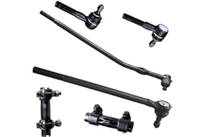KFVF 6pc Front Outer Inner Tie Rod Ends and Tie Rod End Sleeve Kit For Ford Ranger 1992-1997, for Mazda B2300/B3000/B4000 1994-1997 RWD, Steering Tie Rod DS1159 DS1161 ES2079 ES2080 ES3342 ES3343