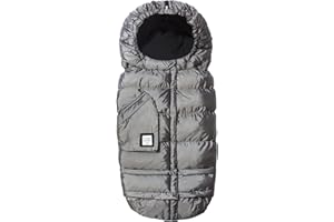 7 A.M. 7AM Enfant Stroller Blanket 212 - Adjustable Baby Car Seat Zipped Blanket for Babies Winter, Unisex Multi Purpose Fleece Lined Warm Hooded Toddler Footmuff Water Repellent | (6M - 4T)