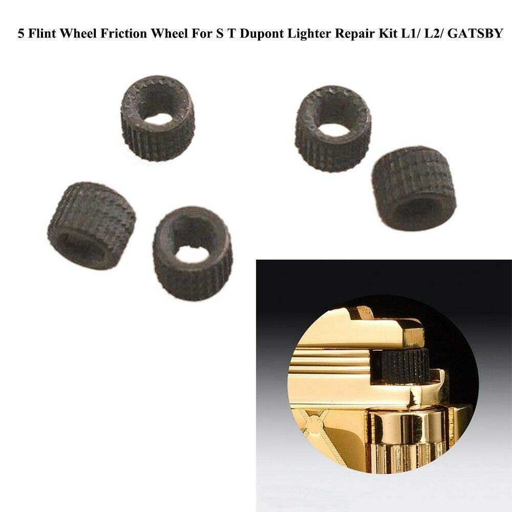 TS Trade 5 Pcs Flint Wheel Friction Wheel for S T Dupont Lighter Repair