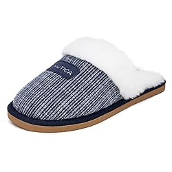 Nautica Women's Cozy Micro Suede Slide Slippers