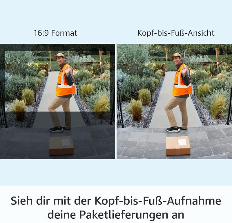 Akku-Videotürklingel Plus (Battery Doorbell Plus) | Videotürklingel mit 1536p HD-Kopf-bis-Fuß-Aufnahme, Selbstinstallation (5 Minuten) | Schnellwechsel-Akkupack I Privatsphäre-Einstellungen