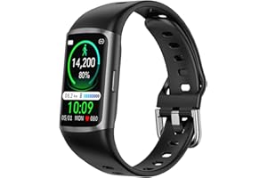 FITVII Fitness Tracker with 24/7 Heart Rate and Blood Pressure Monitor, Blood Oxygen HRV Sleep Tracking Smart Watch, Calorie Step Counter IP68 Waterproof Pedometer Activity Tracker for Women Men