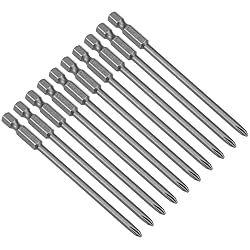 uxcell 10pcs 100mm 1/4" Hex Shank 4mm PH1 Magnetic