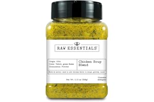 Raw Essentials Chicken Ramen, Soup, and Pho Seasoning Blend - Robust, Savory Seasoning for Soup, Ramen, Pho, Gravy, Roux, and More - 11.5 Ounce Bottle