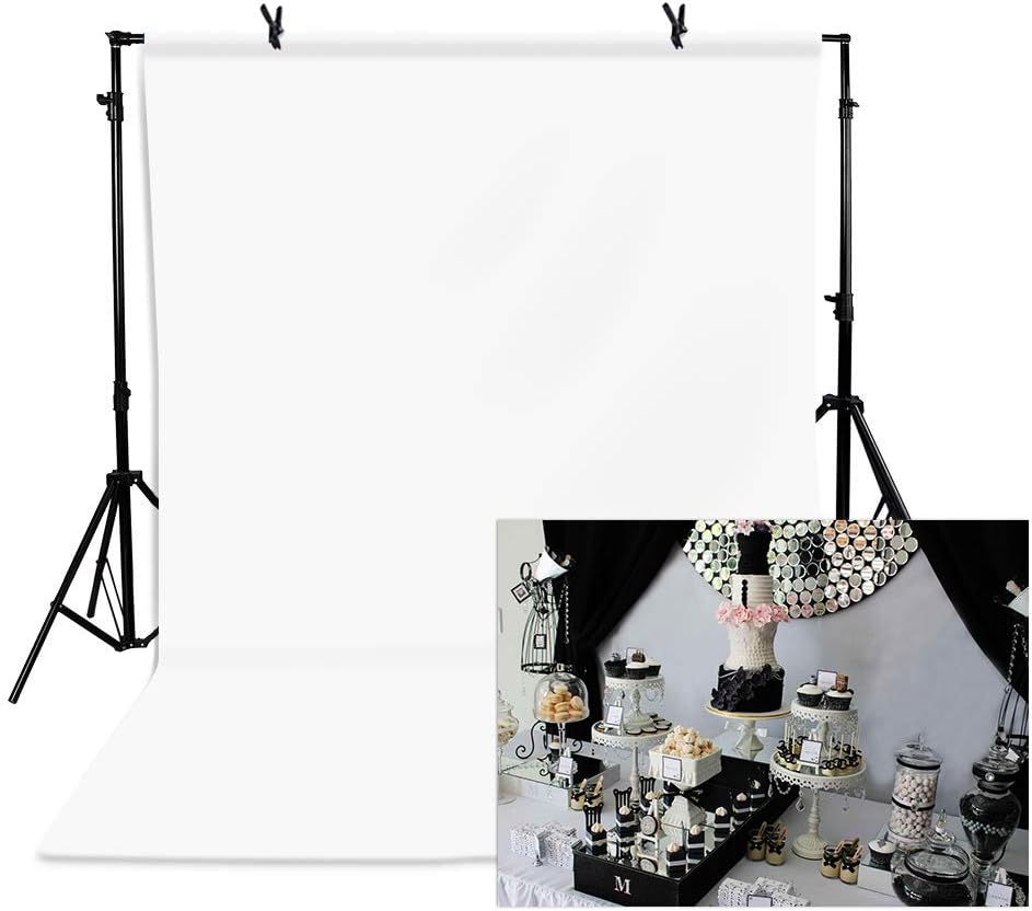 White Backdrop 5x7ft Photo Studio Collapsible Background Solid Color Screen Photo Backgrounds Studio Photography Props TAY002