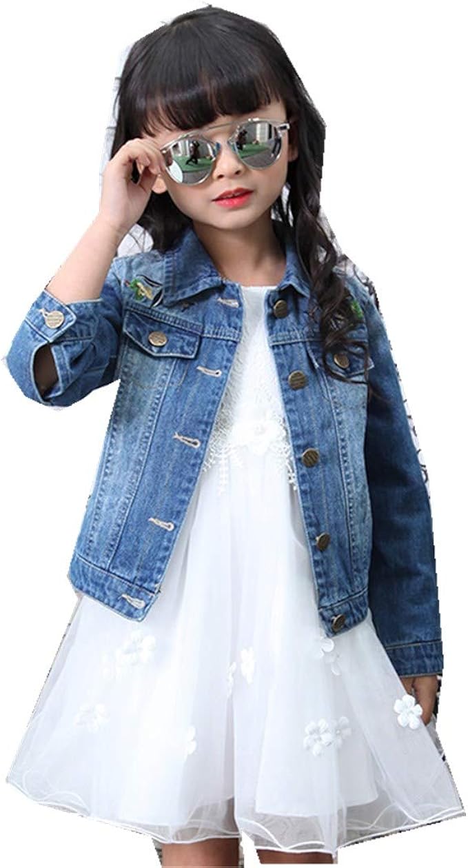 girls short denim jacket