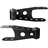 2-3" Suspension Rear Drop Lowering Shackles for Chevy Silverado | GMC Sierra 1500 C1500 K1500 - Leaf Spring Drop Shackle Kit for Dodge Ram Ford F150 Ranger Replace# 6400 410520