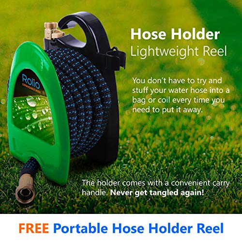 Rolio Expandable Hose Retractable Garden Hose with Nozzle 75ft