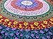 Marubhumi Hippy Mandala Bohemian Tapestries, Indian Dorm Decor, Psychedelic Tapestry Wall Hanging Ethnic Decorative Tapestry (Purple Multi, 85 x 90 Inches)