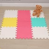 Vivo Technologies Interlocking Foam Play Mat 18 Pack 9mm EVA Multi Colour view 8
