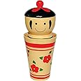 サンアート Sunart SAN1768 Funny Tableware Koketeko Snack Container Set, Tumbler, 13.8 oz (385 g)