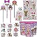 LOL Surprise Birthday Party Favors Pack For 8 Guests With LOL Pens, Removable Tattoos, Stickers, Favor Cups and Exclusive Birthday Pin