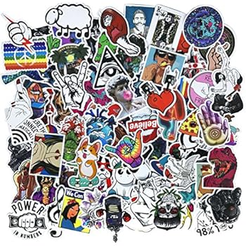 Cool Teens 100 Pieces Cool Stickers Pack Waterproof Funny Graffiti Stickers Decals For Laptop Bumper Bike Luggage Skateboard Helmet Car Phone