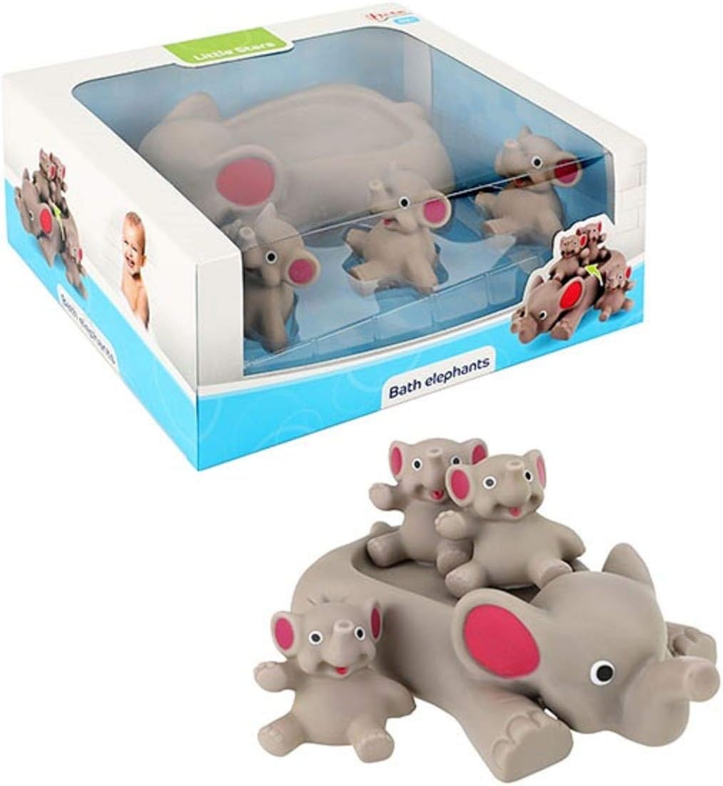 Toi-Toys LITTLE STARS bath toy Large bath elephant + small elephant - Image 4