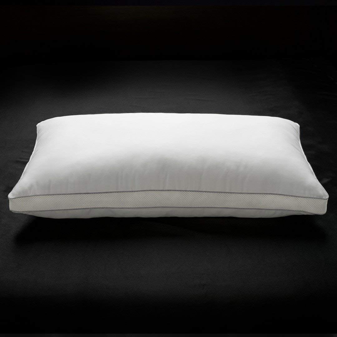 Ella Jayne Bed Pillows for Sleeping - Single King Size Pillow - 100% Cotton Shell - Memory Fiber Fill - Medium Support for Stomach, Side & Back Sleepers - Luxury Hotel Collection