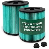 High Efficiency Particle Filter Compatible with Craftsman 17912 9-17912 | Universal Fit (2-Pack): Fits 5, 6, 8, 9, 12, 14, 16, and 32-gallon or larger wet/dry shop vacuums manufactured after 1988.