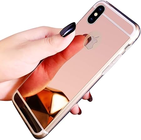 Coque Iphone Xr Miroir Housse Coque Silicone Tpu Pour Iphone Xr Surakey Bling Briller Diamond Coque Miroir Etui Tpu Telephone Coque De Protection Pour Iphone Xr Or Rose Amazon Fr Bricolage