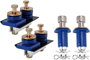 Areyourshop Engine Hood Hinge Pivot Bolt Kit for Peterbilt 357 378 379, Bushing and Mounting Bolt Kit, P/N 13-04154, 13-04164; ATRO HM75-66154, HM75-66164; 3-15273, 13-04726, 13-04727