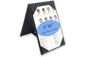 AHNIDG Menu Covers -Sided Table Tent Cards for Restaurant, Dinner Party, and Bar Menus - Includes Bill Holder and Reserved Seating Signs - Easy to Clean and Foldable