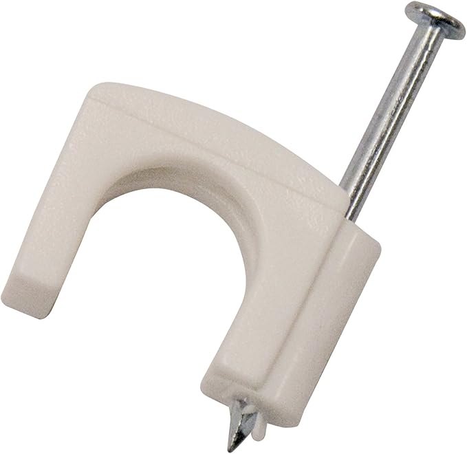 Gardner Bender PR50N Coaxial Cable Staple, 7/16", 50 Pack, White