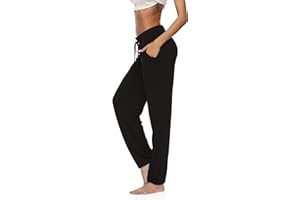 DIBAOLONG Womens Yoga Pants Wide Leg Comfy Drawstring Loose Straight Lounge Running Workout Legging