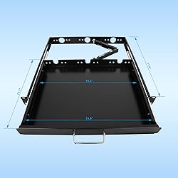 RAISING ELECTRONICS 1U Rack Mount Sliding Keyboard