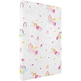 Viviland Toddler Mattress, 38" X 26" Pack N Play Mattress Premium Soft Foam Portable for Pack and Play Topper, Breathable, Comfortable and Stable, Unicorn Printed Mini Pad for Baby Mattresses