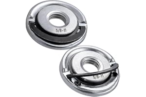 SeonFook 2Pcs Angle Grinder Flange Nuts with 5/8-11 Inch Thread, Quick Change Grinder Flange Locking Nut Metal Angle Grinder Nut for Replacement/Fixing Cutting Discs