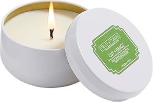 FIELD FLEUR Field + Fleur by Hillhouse Naturals Candle in White Tin 100% Soy Wax Blend - 6 oz (Cut Grass)