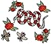 Est Mundum Motorcycle Patches Designer Snake | Bee | Tiger | Rose | Multi-Pack Kit | Embroidered Iron On Patch for Jackets and Backpacks | (Parent) (Neon Tiger Combo)