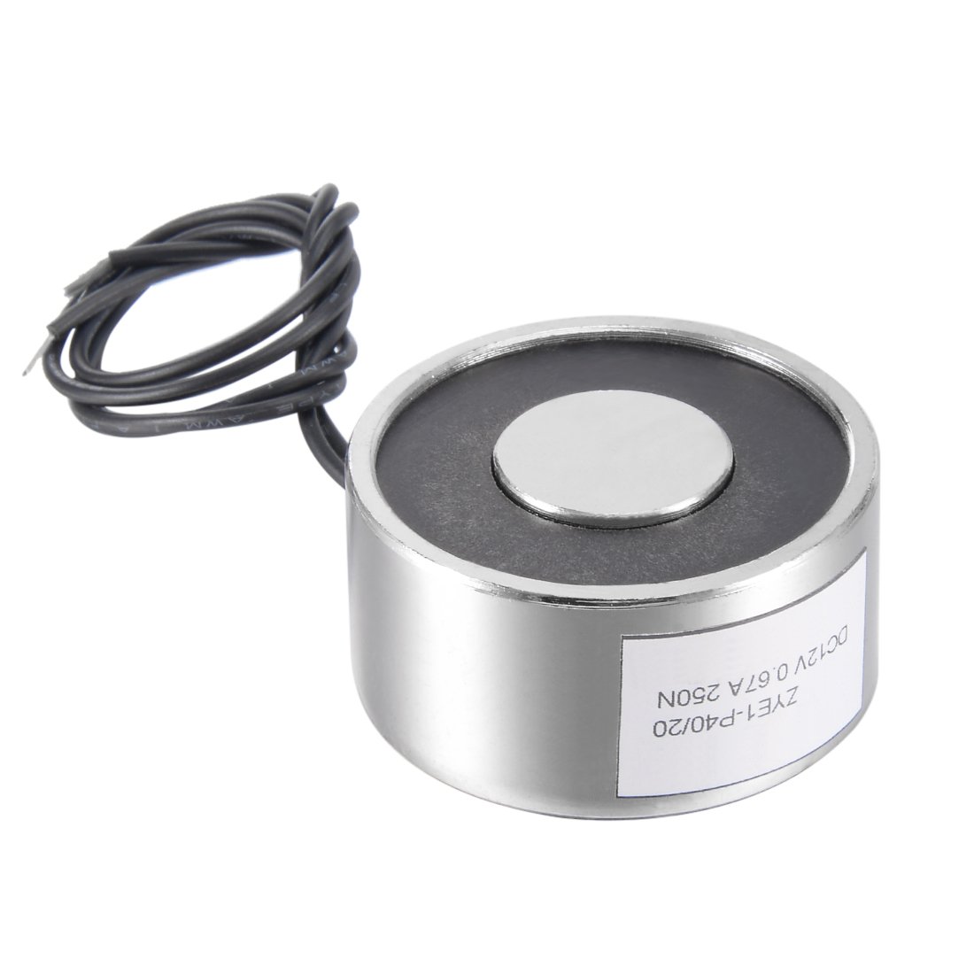 uxcell DC24V 180N Lift Holding Electromagnet Sucking Disc Electric Lifting Magnet Solenoid 34mm x 18mm