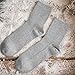 Trelemek Women's Cotton Free Size Grey Socks