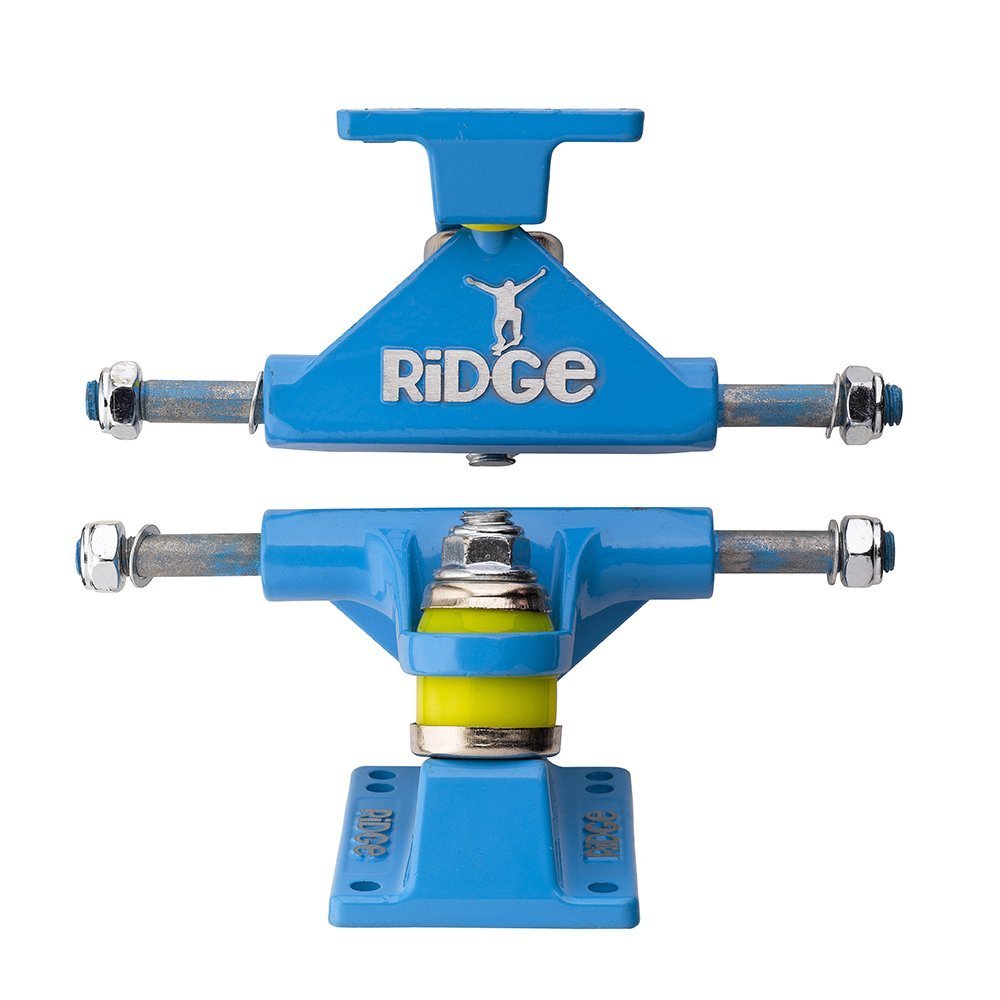 Ridge Skateboards 3" Skateboard Trucks for 22" Mini Cruiser-Blue