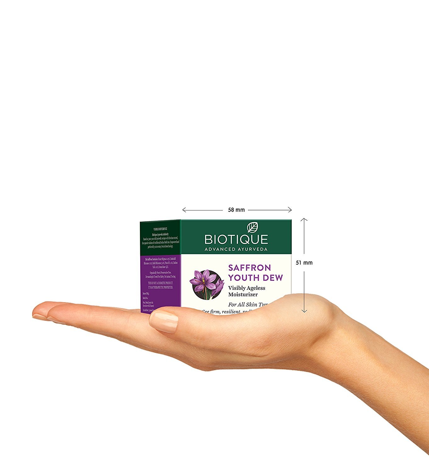 biotique saffron youth dew cream