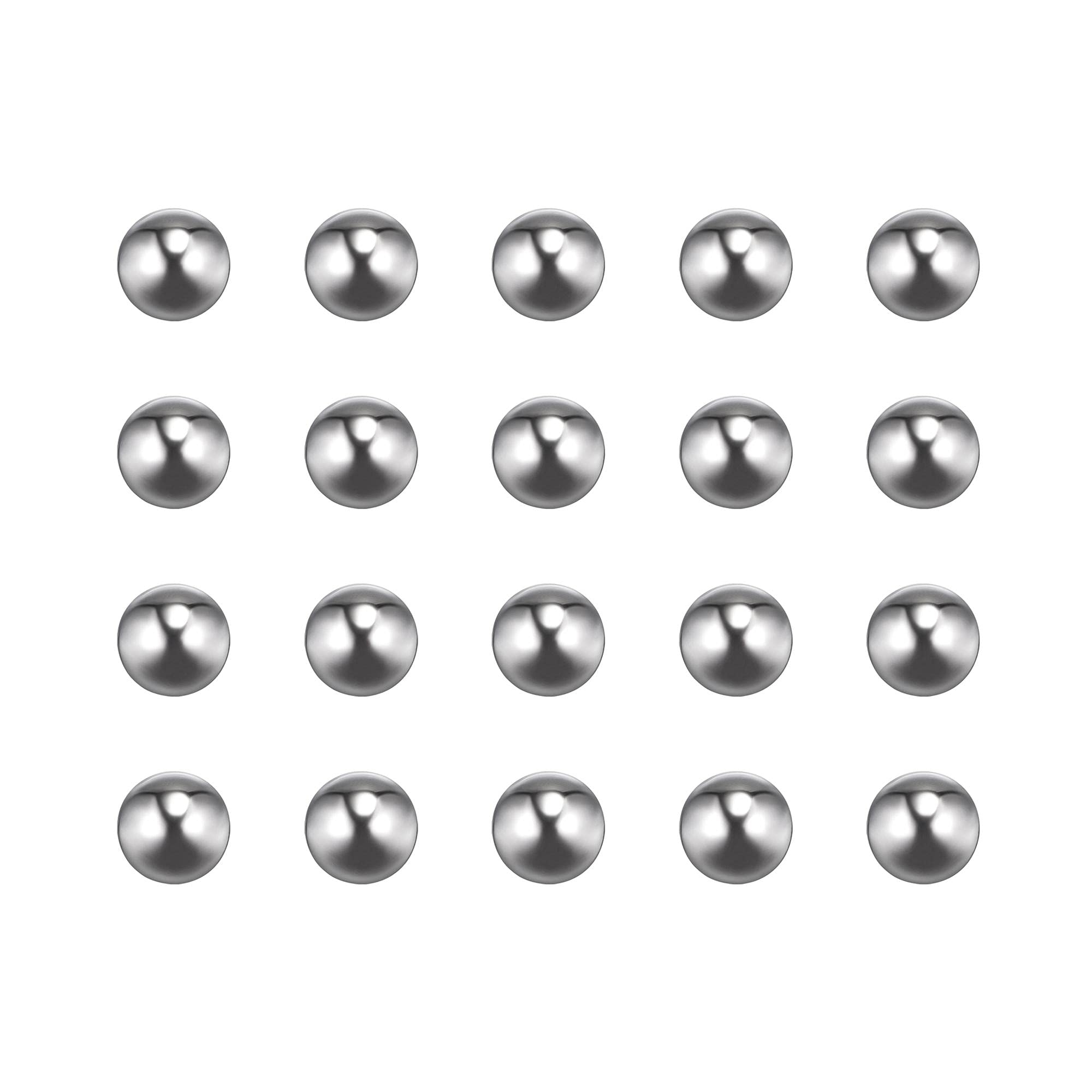 sourcing map 200pcs 7mm 201 Stainless Steel Bearing Balls G200 Precision