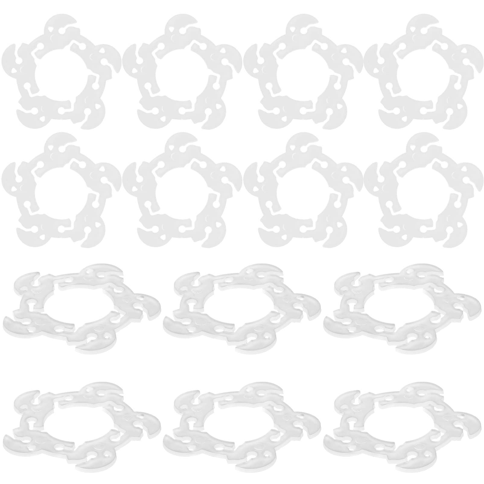 Gadpiparty Balloon Accessories 100Pcs Balloon Clips and Ties for Arch Kits Rings and Buckles - Easy Holder for Wedding Birthday and Party Decorations