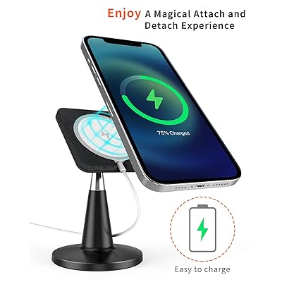 Buy Superone Compatible With Iphone 12 Magsafe Stand Holder Cradle Designed For Official Apple Magsafe Wireless Charger And Compatible With Iphone 12 Pro Max 12 Pro 12 12 Mini Black Online In Switzerland B08nw73cqb