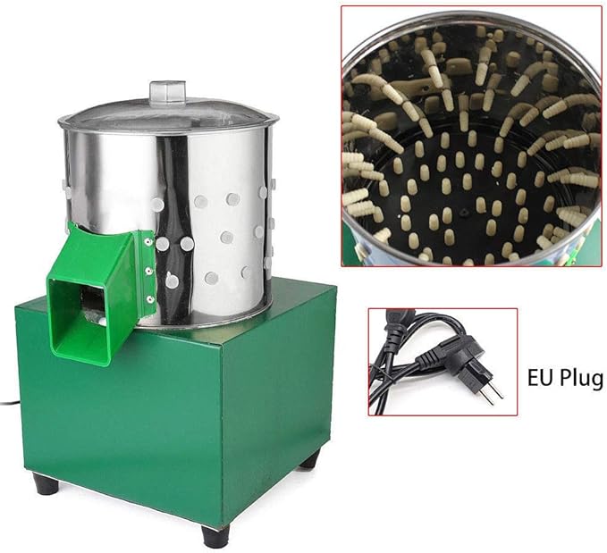 Spiumatrice Per Pollame In Acciaio Inox - Per Quaglie, Polli E Uccelli, Rimozione Veloce Delle Piume - Foto 9