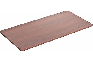 VIVO Dark Walnut 60 x 24 inch Universal Solid One-Piece Table Top for Standard and Sit to Stand Height Adjustable Home and Office Desk Frames, DESK-TOP60D