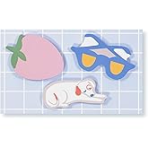 kate spade new york Set of 3 Sticky Note Pads, Studying Essentials Set Includes Cute Sticky Notes with 75 Sheets Per Notepad (Park Picnic)